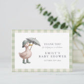 Little Duckling Baby Shower Thank You Card サンキューカード (スタンド正面)