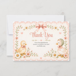 Little Duckling Dreams Thank You Card カード
