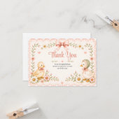Little Duckling Dreams Thank You Card カード (正面/裏面インサイチュ)
