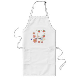 little duckling with strawberry a portray of sooth ロングエプロン