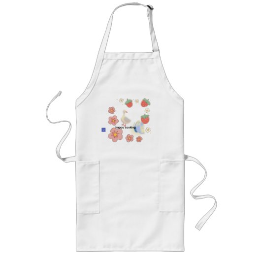 little duckling with strawberry a portray of sooth ロングエプロン (正面)