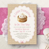 Little Dumpling Baby Shower 招待状