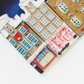 Little Dutch souvenirs and gifts - shoes windmills フリースブランケット (角)