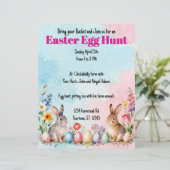 Little Easter Bunnies Egg Hunt Invitation (スタンド正面)