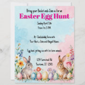 Little Easter Bunnies Egg Hunt Invitation (正面)
