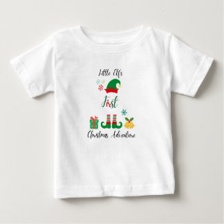 Little Elf's First Christmas Adventure Baby T-Shir ベビーTシャツ