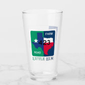 Little Elm、テキサス州、FM 423 Rd、Pint Glass タンブラーグラス (正面)