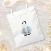 Little Emperor Penguin Watercolor フェイバーバッグ (クリップ留めされた状態)