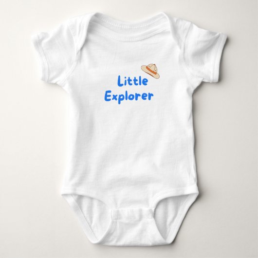 Little Explorer 赤ちゃんの肌着 ベビーボディスーツ (正面)
