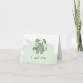 Little Explorer Adventure Baby Shower  サンキューカード