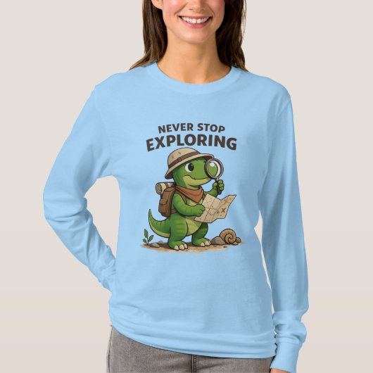 Little Explorer Dino Tシャツ (正面)