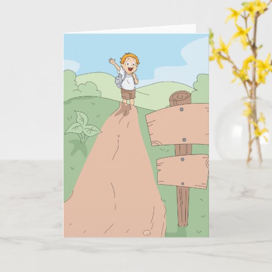 Little Explorer Hiking Adventure カード (黄色い花)