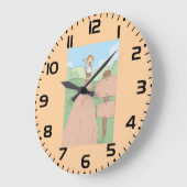 Little Explorer Hiking Adventure ラージ壁時計 (傾斜)