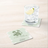 Little Explorer Is On The Way Baby Shower スクエアペーパーコースター (インサイチュ)