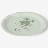 Little Explorer Is On The Way Baby Shower ペーパープレート (アングル)