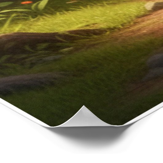 Little Explorer Jungle Adventure Art Poster ポスター (角)