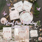 Little Fairy Floral Garden First Birthday  ギフトタグ