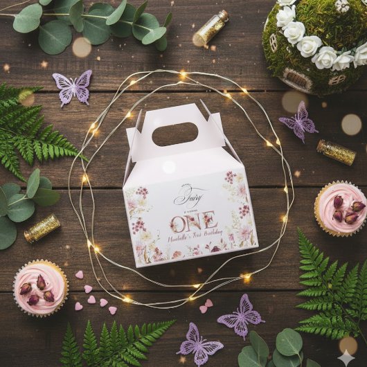 Little Fairy Floral Garden First Birthday  フェイバーボックス