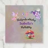 Little Fairy Mushroom House Butterflies Any Age フェイバータグ (裏面)