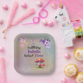 Little Fairy Mushroom House Butterflies Any Age ペーパープレート (パーティー)