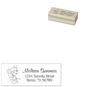 Little Fairy on a Toadstoodの住所 ラバースタンプ (押印)