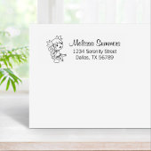 Little Fairy on a Toadstoodの住所 ラバースタンプ