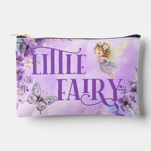 Little Fairy Purple Floral アクセサリーポーチ (正面)