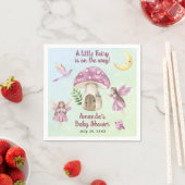 Little Fairy Whimsical Baby Shower スタンダードカクテルナプキン (インサイチュ)