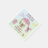 Little Fairy Whimsical Baby Shower スタンダードカクテルナプキン (角)