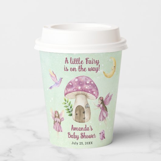 Little Fairy Whimsical Baby Shower 紙コップ (裏面)