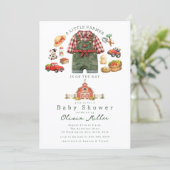 Little Farmer Baby Shower Invitation 招待状 (スタンド正面)