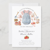 Little Farmer Girl Baby Shower Invitation 招待状 (正面)