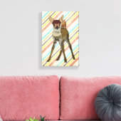 LITTLE FAWN & OWLキャンバス キャンバスプリント (インサイチュ (リビング))