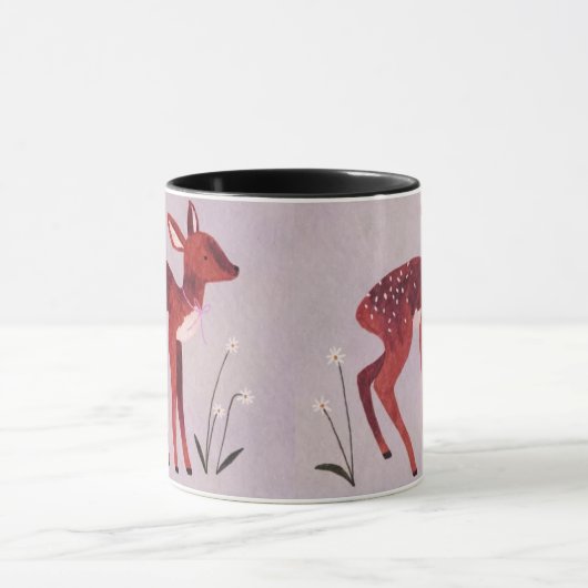 Little Fawn Whimsical Mug マグカップ (中央)