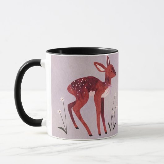 Little Fawn Whimsical Mug マグカップ (左)