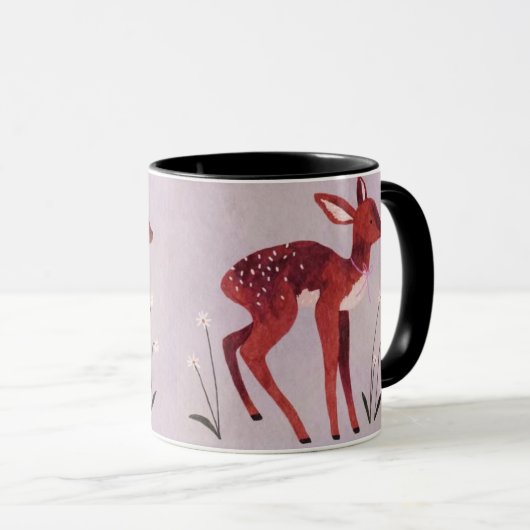 Little Fawn Whimsical Mug マグカップ (正面右)