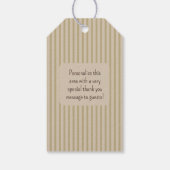 Little Fawn Woodland First Birthday ギフトタグ (裏面)