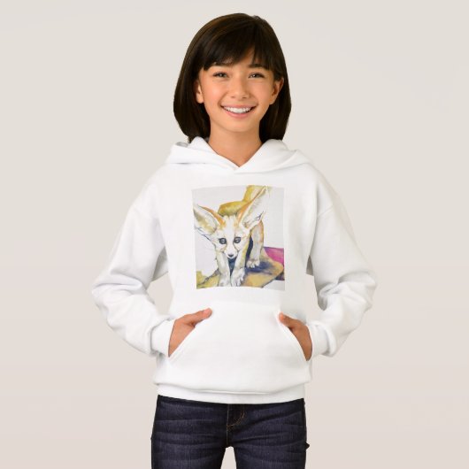 Little Fennec Fox Hoodie (正面フル)