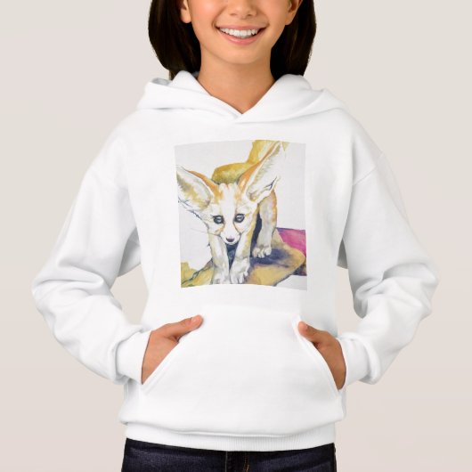 Little Fennec Fox Hoodie (正面)