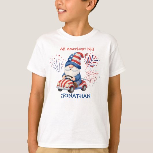 Little Firecracker Gnome Kid  Tシャツ (正面)