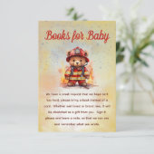 Little Firefighter Bear Baby Shower Books for Baby (スタンド正面)