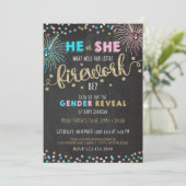 Little Firework Gender Reveal招待状 招待状 (スタンド正面)