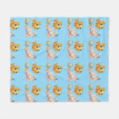  Little Fish Fleece Blanket フリースブランケット (正面(横))