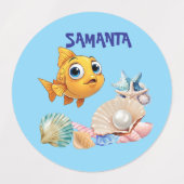 Little Fish Waterproof Labels ラベル (デザイン1)