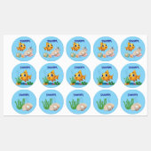 Little Fish Waterproof Labels ラベル (シート)