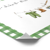 Little Fisherman Baby Photo Guestbook ポスター (角)