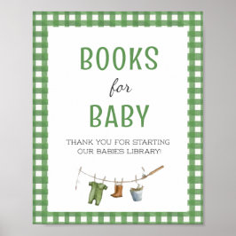 Little Fisherman Baby Shower Books for Baby  ポスター