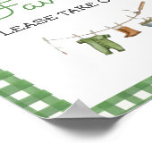 Little Fisherman Baby Shower Favors ポスター (角)