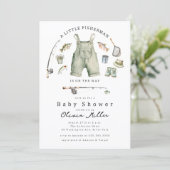Little Fisherman Baby Shower Invitation 招待状 (スタンド正面)