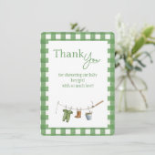 Little Fisherman Flat Thank You Card サンキューカード (スタンド正面)